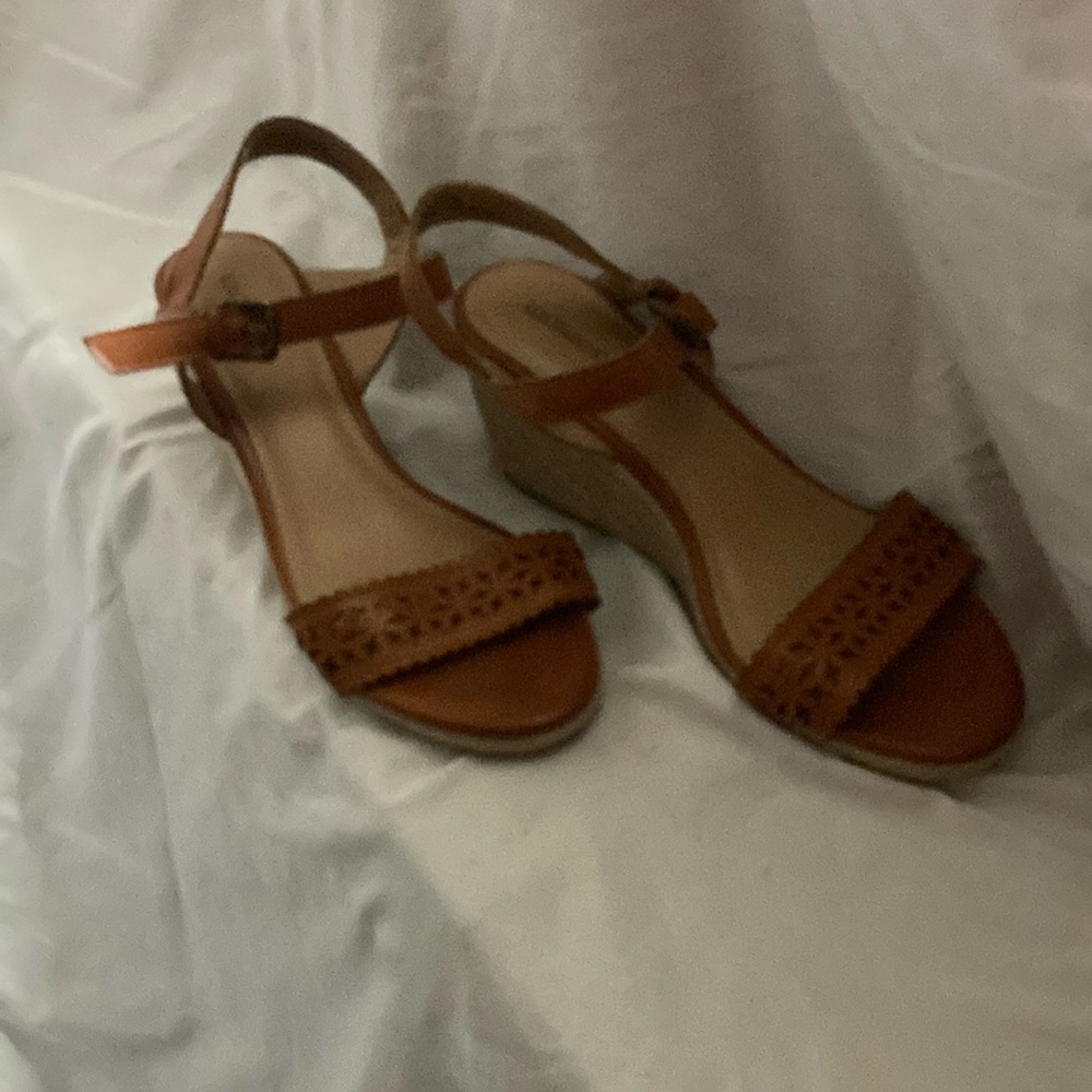 G.H. Bass & Co. Brown Wedge Sandals